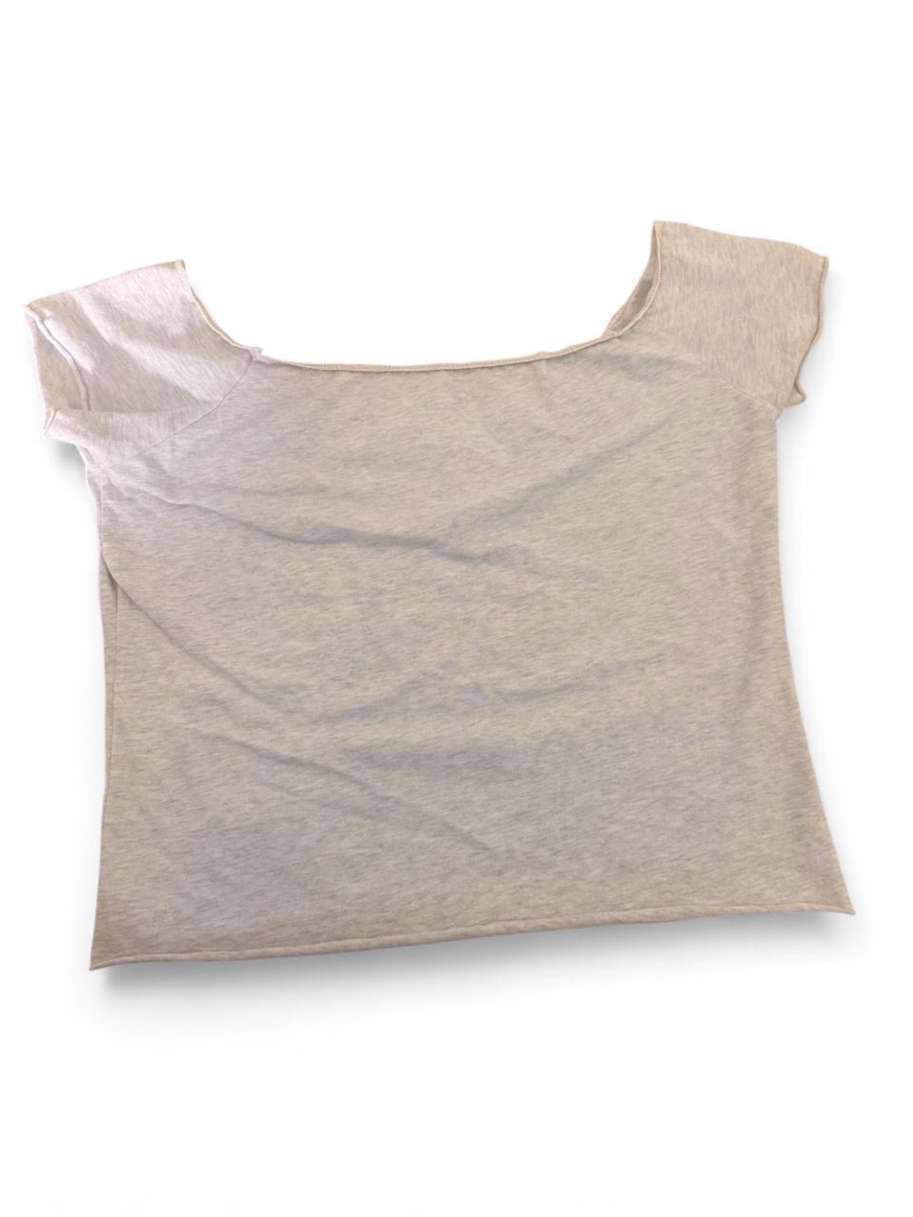 Brandy Melville Scoop Crop Top in Gray